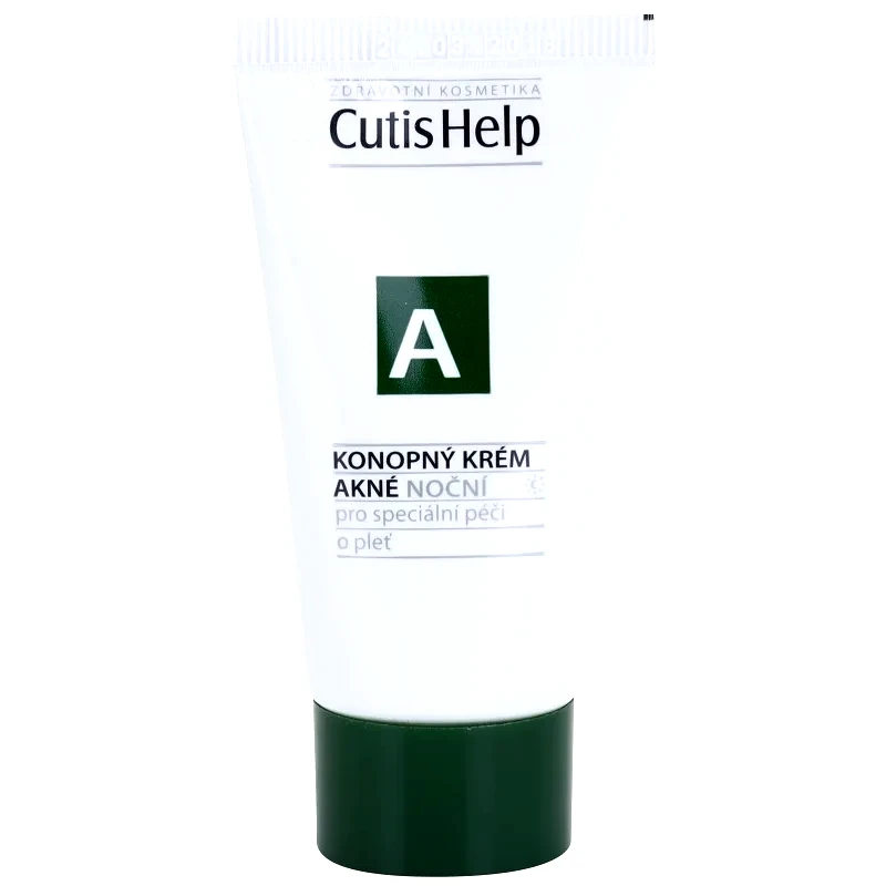 CutisHelp CutisHelp Health Care A - Acne κρέμα νύχτας κάνναβης για προβληματική επιδερμίδα, ακμή 30 ml