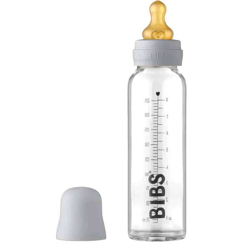 BIBS BIBS Baby Glass Bottle 225 ml μπιμπερό Cloud 225 ml