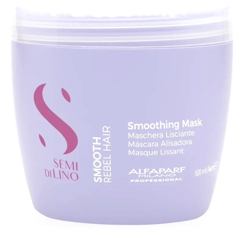 Alfaparf Milano Alfaparf Milano Semi di Lino Smooth λειαντική μάσκα για ατίθασα και κρεπαρισμένα μαλλιά 500 ml