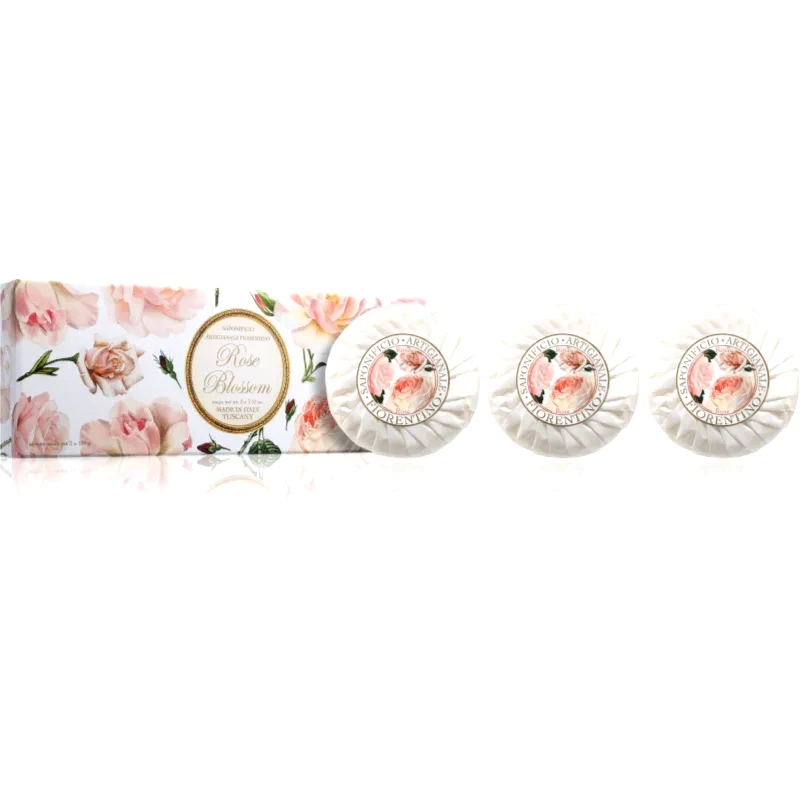 Saponificio Artigianale Fiorentino Saponificio Artigianale Fiorentino Rose Blossom Set σετ με στερεά σαπούνια
