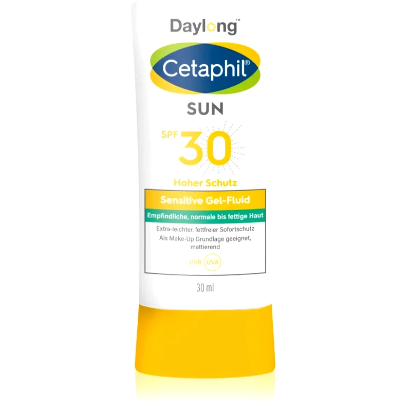 Daylong Daylong Cetaphil SUN Sensitive Gel-Fluid ελαφρύ προστατευτικό υγρό για ευαίσθητη επιδερμίδα SPF 30 30 ml