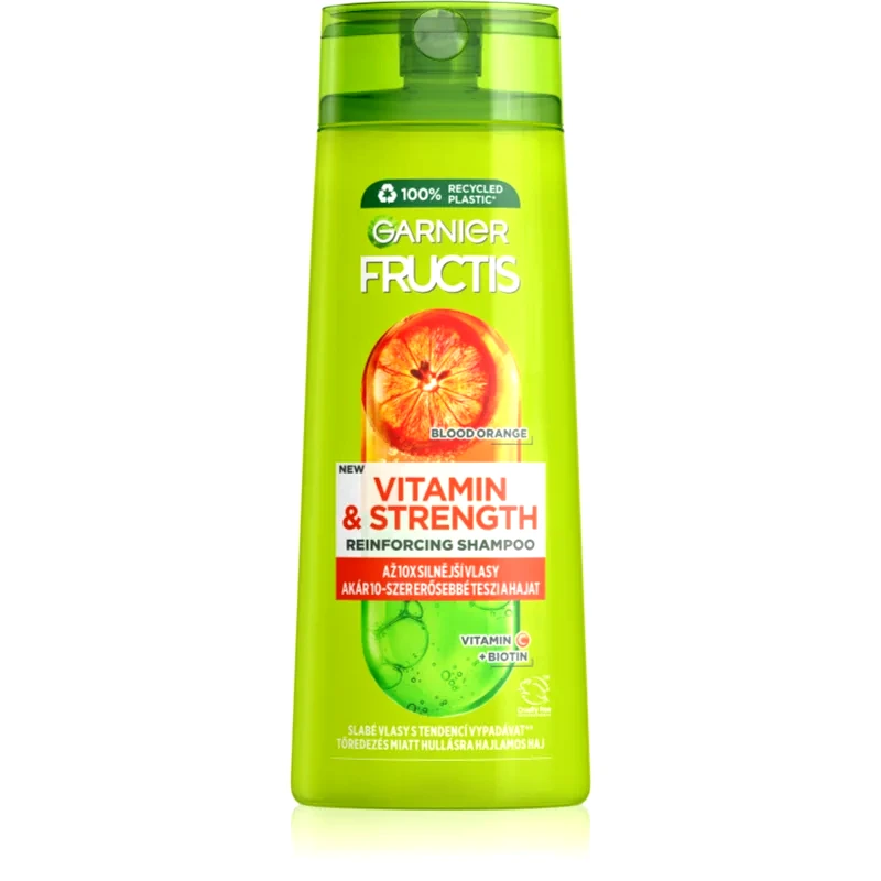 Garnier Garnier Fructis Vitamin & Strength δυναμωτικό σαμπουάν για ταλειπωρημένα μαλλιά 400 ml