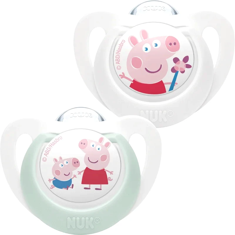 NUK NUK Star Peppa Pig πιπίλα 0-6 m 2 τμχ