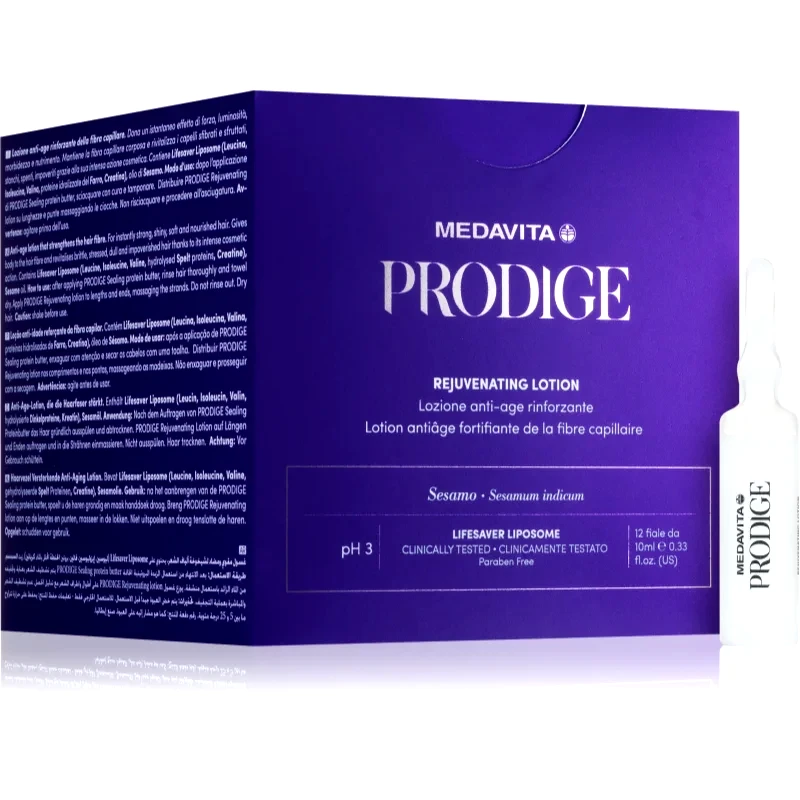 Medavita Medavita Prodige Rejuvenating Lotion φροντίδα χωρίς ξέβγαλμα του δέρματος του τριχωτού της κεφαλής με αναζωογονητικά αποτέλεσματα 12x10 ml