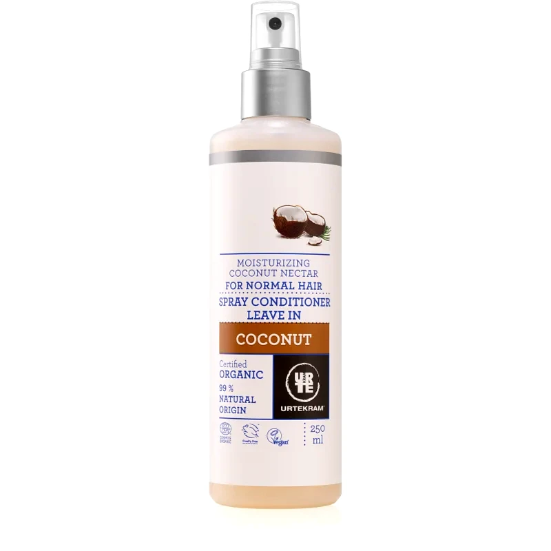 Urtekram Urtekram Coconut αναγεννητικό μαλακτικό χωρίς ξέβγαλμα για ενυδάτωση και λάμψη 250 μλ