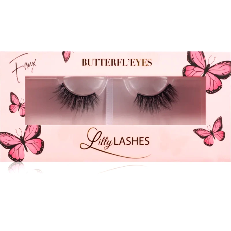 Lilly Lashes Lilly Lashes Butterfl'eyes Faux Mink Half Lash τεχνητές βλεφαρίδες τύπος Angel 1 ζευγάρι