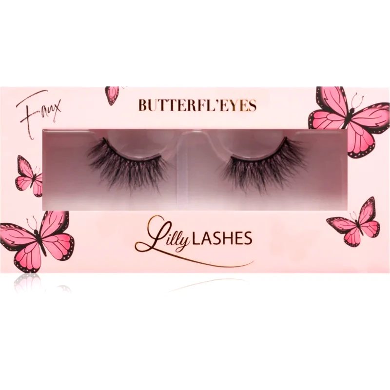 Lilly Lashes Lilly Lashes 3D Faux Mink Butterfl'eyes τεχνητές βλεφαρίδες τύπος Flirty 1 ζευγάρι