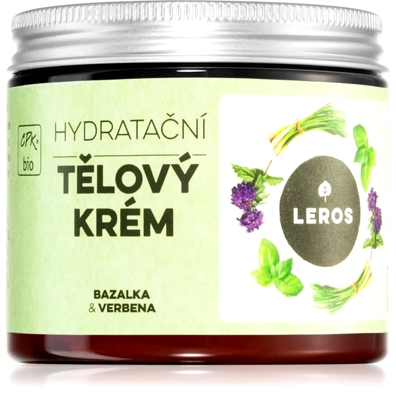 Leros Leros Body cream basil & verbena Κρέμα σώματος για θρέψη και ενυδάτωση 200 ml