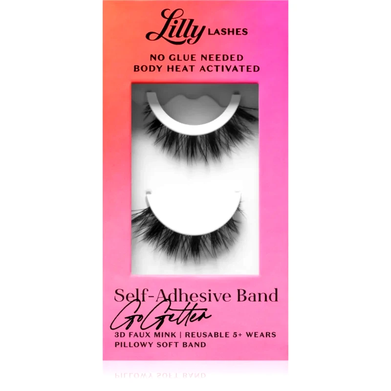 Lilly Lashes Lilly Lashes Self-Adhesive Band τεχνητές βλεφαρίδες τύπος GoGetter 2 τμχ