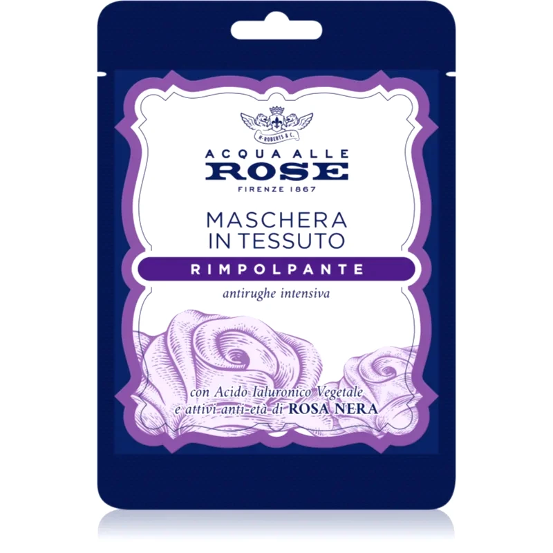 Acqua Alle Rose Acqua Alle Rose Rimpolpante υφασμάτινη μάσκα θρέψης 1 τμχ