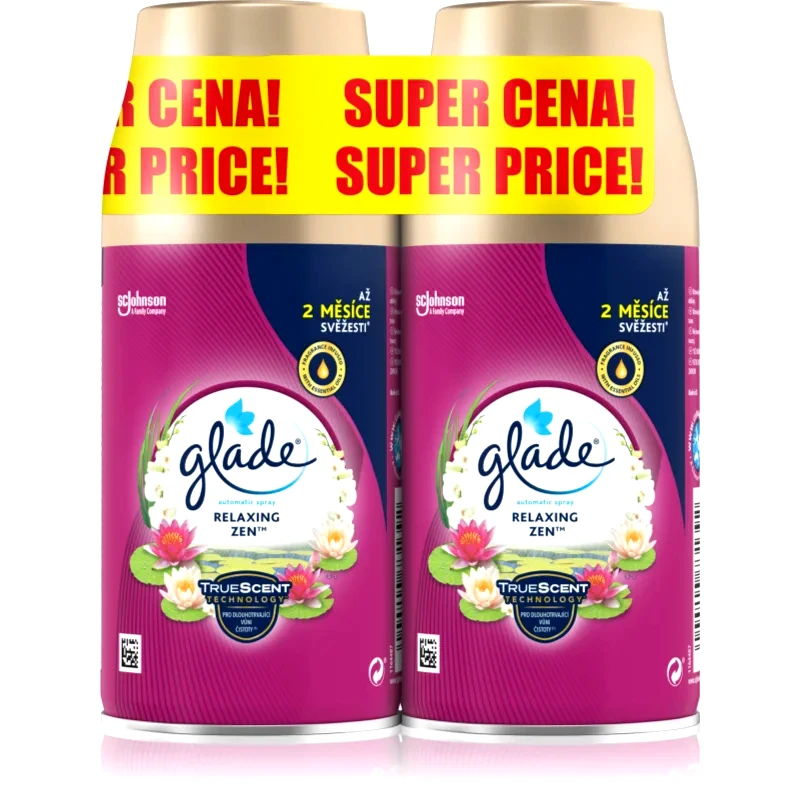 Glade GLADE Relaxing Zen αυτόματο αποσμητικό χώρου ανταλλακτικό 2x269 ml