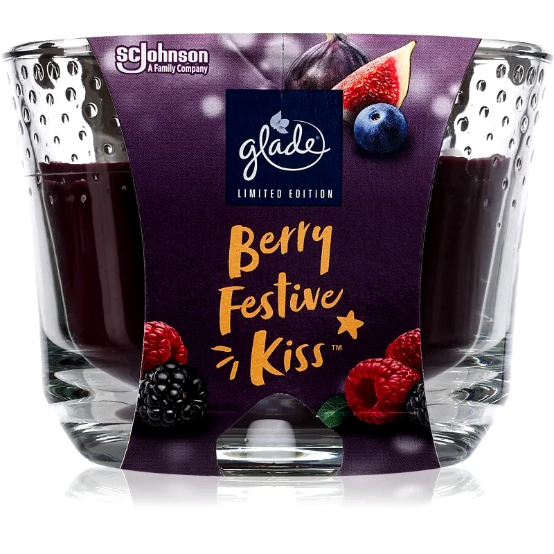 Glade GLADE Berry Festive Kiss αρωματικό κερί 204 γρ
