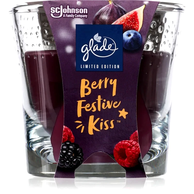 Glade GLADE Berry Festive Kiss αρωματικό κερί 112 γρ