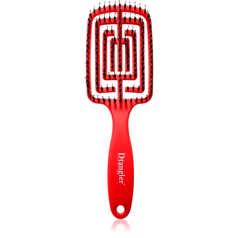 Dtangler Dtangler Dry Blow, Glow And Go τετράγωνη βούρτσα για στέγνωμα χρώμα Red Scarlett 1 τμχ
