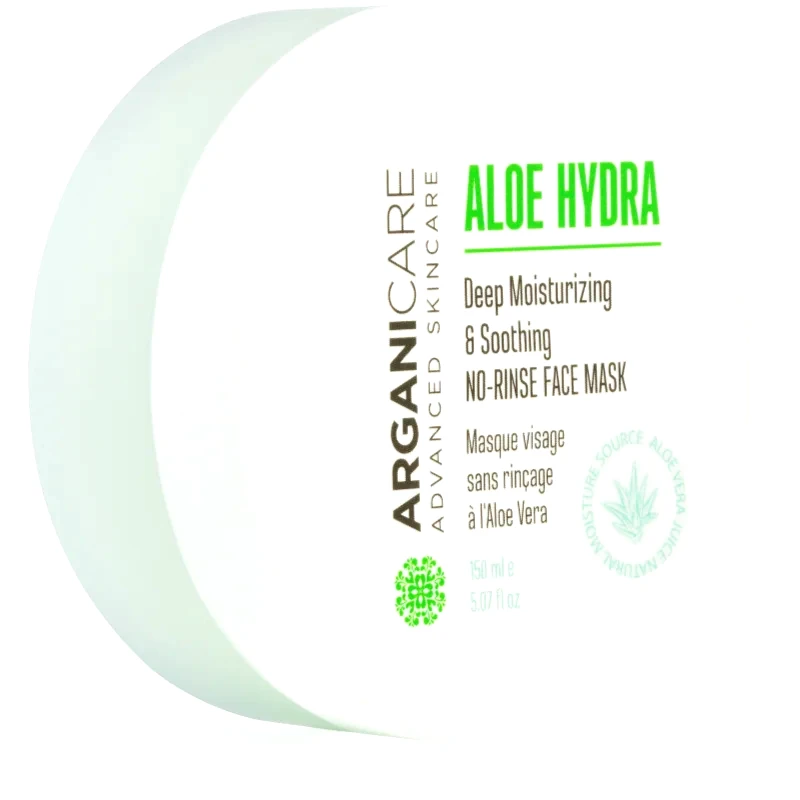 Arganicare Arganicare Aloe Hydra No-Rinse Face Mask μάσκα βαθιάς ενυδάτωσης με καταπραϋντική δράση 150 ml