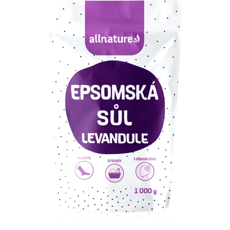 Allnature Allnature Epsom salt Lavender άλατα μπάνιου 1000 γρ