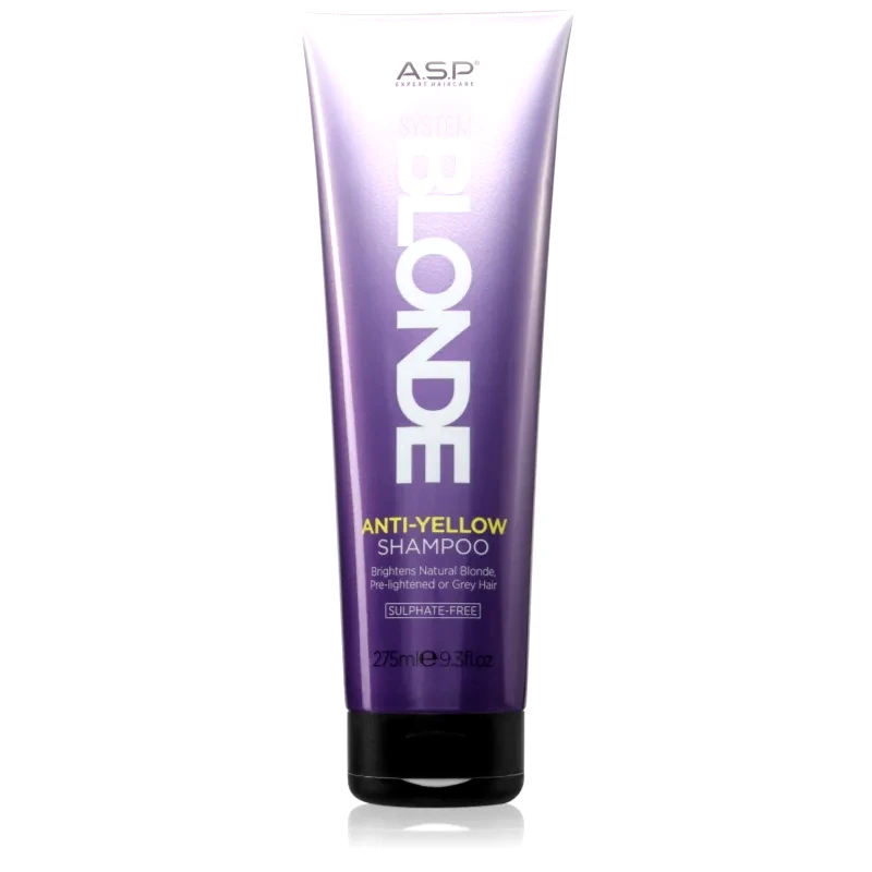 ASP ASP System Blonde Anti-Yellow λαμπρυντικό σαμπουάν για ξανθά και γκρίζα μαλλιά 275 ml