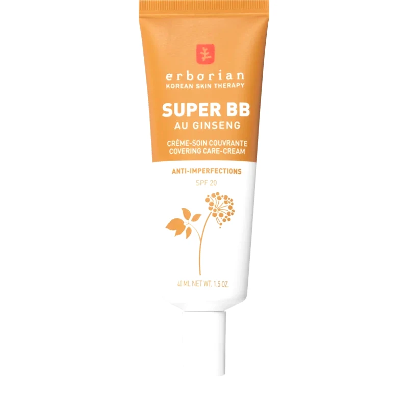 Erborian Erborian Super BB ΒΒ κρέμα για άψογη και ενιαία εμφάνιση της επιδερμίδας SPF 20 απόχρωση Caramel 40 μλ