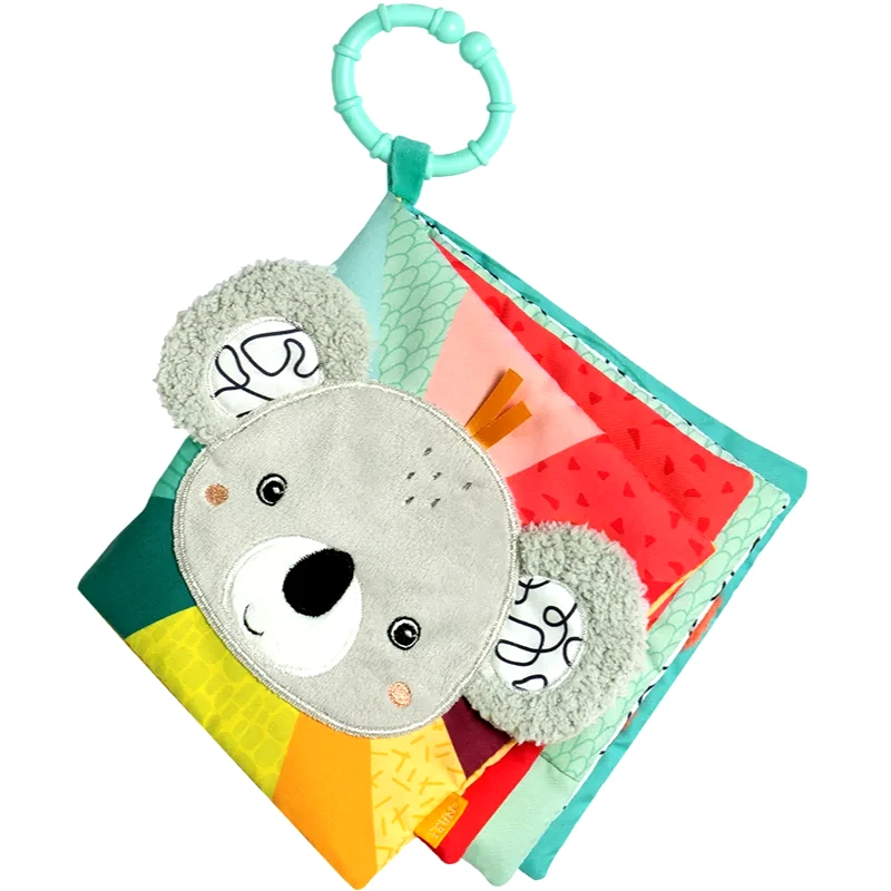 BABY FEHN BABY FEHN DoBabyDoo Soft Book Koala εκπαιδευτικό βιβλίο δραστηριοτήτων με έντονα χρώματα 3 m+ 1 τμχ