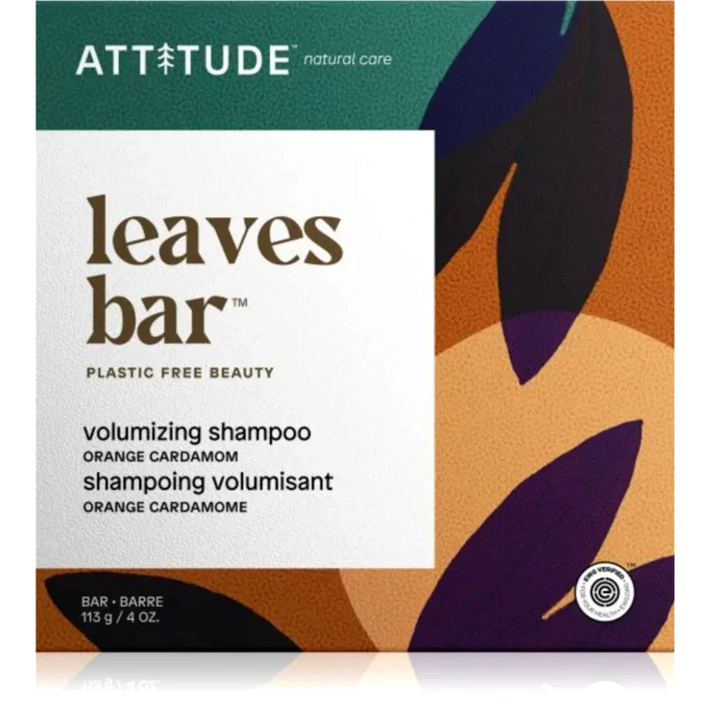 Attitude Attitude Leaves Bar Orange Cardamon Σαμπουάν σε μορφή μπάρας για όγκο 113 γρ