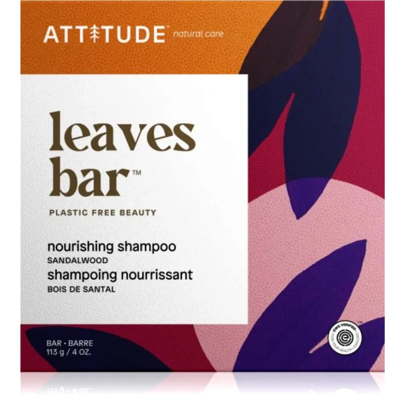 Attitude Attitude Leaves Bar Sandalwood Σαμπουάν σε μορφή μπάρας με θρεπτικό αποτέλεσμα 113 γρ