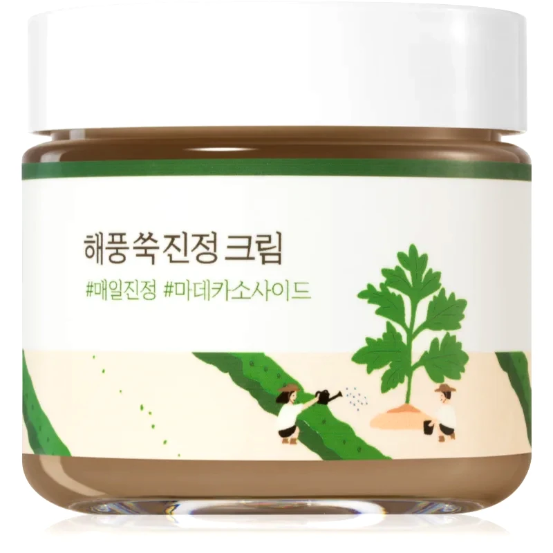 ROUND LAB ROUND LAB Mugwort Calming Cream Εντατικό ενυδατικό γαλάκτωμα για να καταπραύνει την επιδερμίδα πρόσωπου 80 ml
