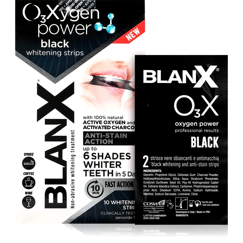 BlanX BlanX Oxygen Power Whitening Black Strips λευκαντικές ταινίες για δόντια 10 τμχ