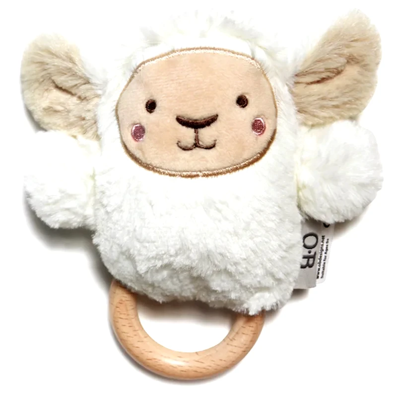O.B Designs O.B Designs Bunny Soft Rattle Toy βελούδινο παιχνίδι με κουδουνίστρα White 3m+ 1 τμχ