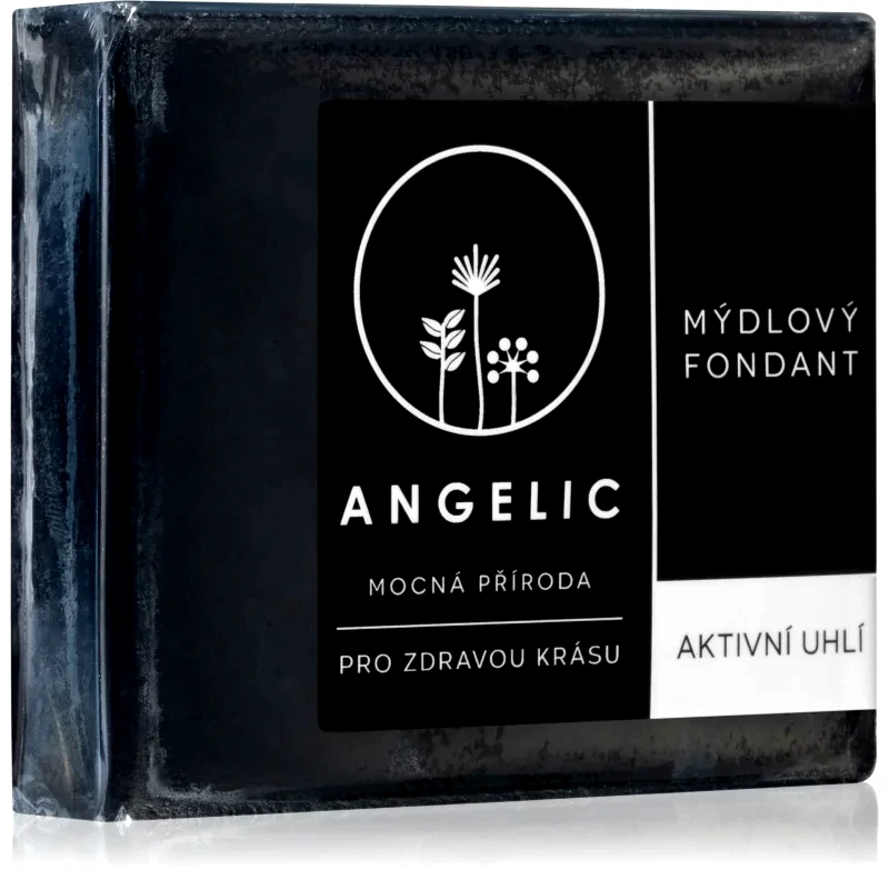 Angelic Angelic Soap fondant Active Charcoal αποτοξινωτικό σαπούνι 105 γρ