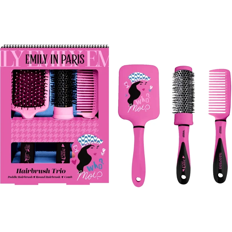 Emily In Paris Emily In Paris Hairbrush Trio σετ βούρτσες μαλλιών για τα μαλλιά 3 τμχ