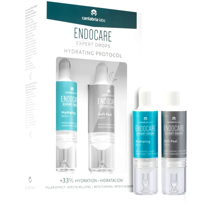 Endocare Endocare Expert Drops ορός αναπλήρωσης για έντονη ενυδάτωση επιδερμίδας 2x10 ml