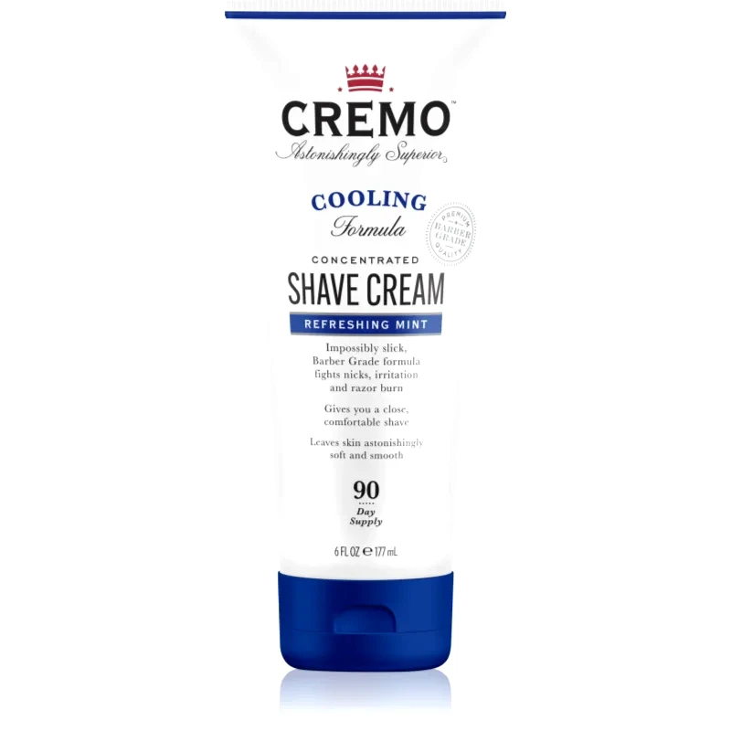 Cremo Cremo Refreshing Mint Cooling Shave Cream Κρέμα ξυρίσματος σε σωληνάριο για άντρες 177 ml