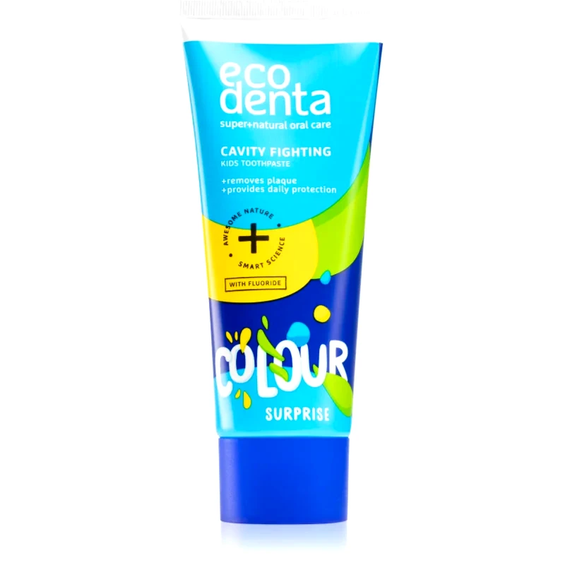 Ecodenta Ecodenta Colour Surprise παιδική οδοντόκρεμα κατά της τερηδόνας 75 ml