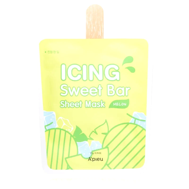 A’pieu A’pieu Icing Sweet Bar Mask Melon καταπραϋντική υφασμάτινη μάσκα 21 γρ