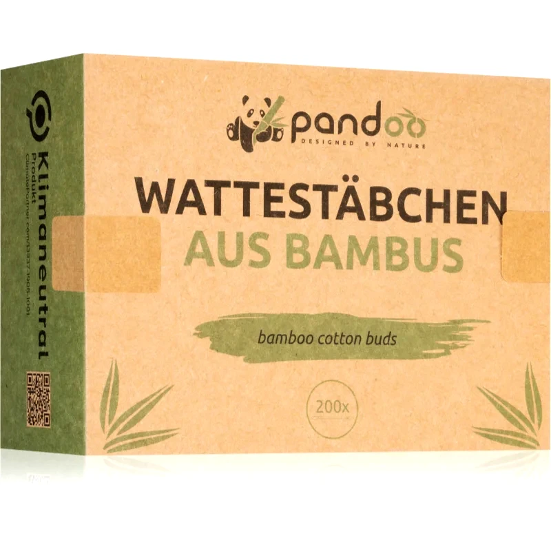 Pandoo Pandoo Bamboo Cotton Buds μπατονέτες 200 τμχ