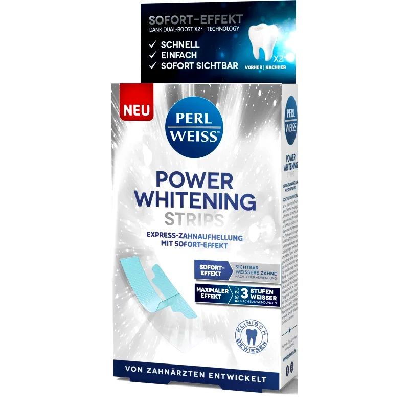 Perl Weiss Perl Weiss Power Whitening Strips λευκαντικές οδοντικές ταινίες 5x2 τμχ
