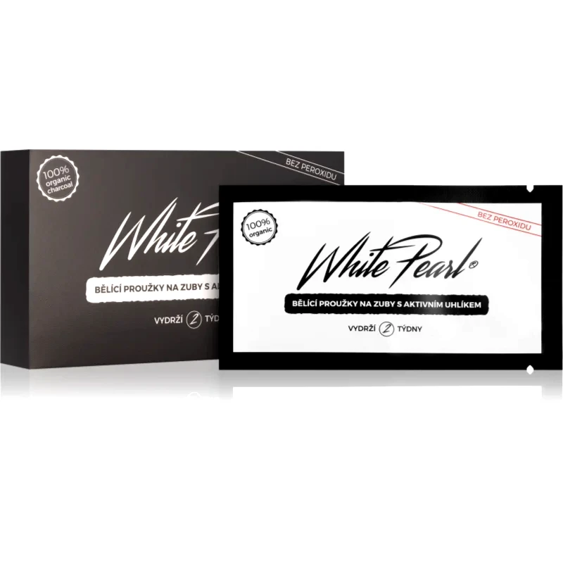 White Pearl White Pearl Charcoal λευκαντικές οδοντικές ταινίες 28 τμχ