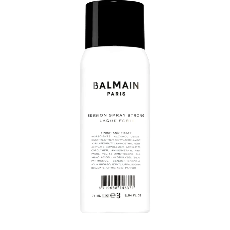 Balmain Hair Couture Balmain Hair Couture Session Spray λακ μαλλιών για δυνατό κράτημα συσκευασία ταξιδίου 75 ml