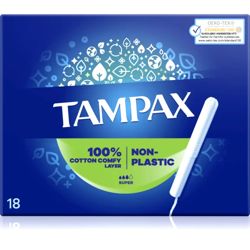 Tampax Tampax Super ταμπόν με εφαρμοστή 18 τμχ