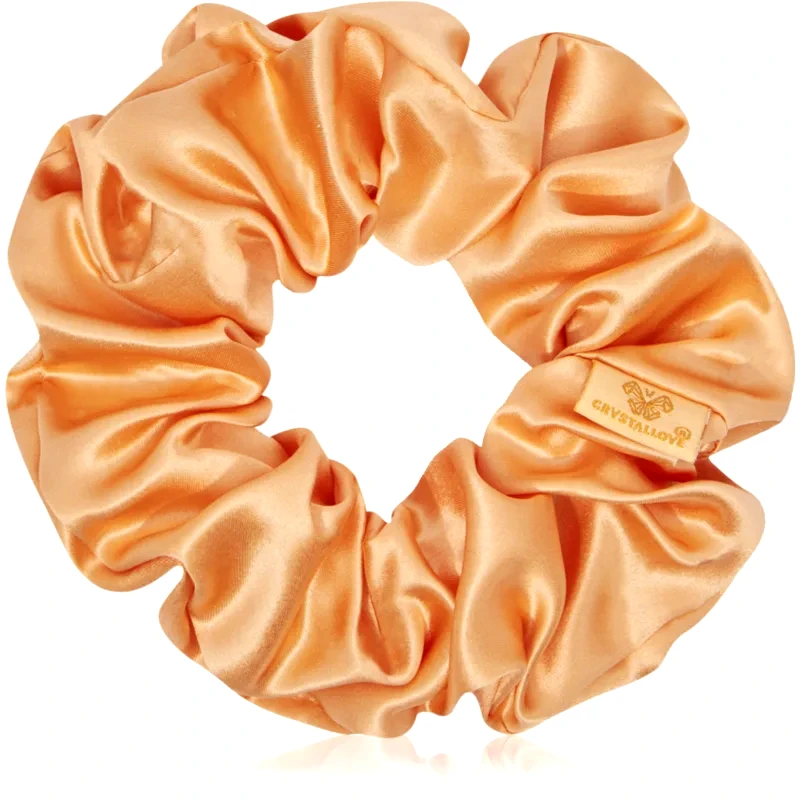 Crystallove Crystallove Mulberry Silk Scrunchie μεταξωτό λαστιχάκι για τα μαλλιά Peach fuzz 1 τμχ