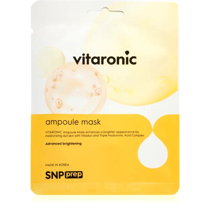 SNP SNP Prep Vitaronic λαμπρυντική υφασμάτινη μάσκα λάμψης με βιταμίνη C 25 ml
