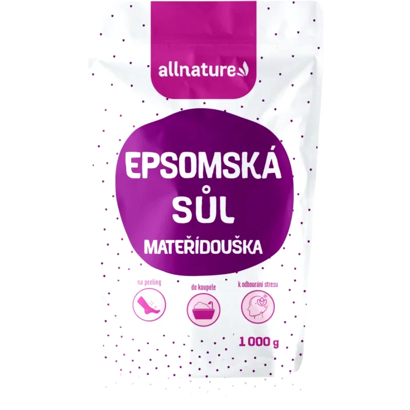 Allnature Allnature Epsom salt Motherwort άλατα μπάνιου 1000 γρ