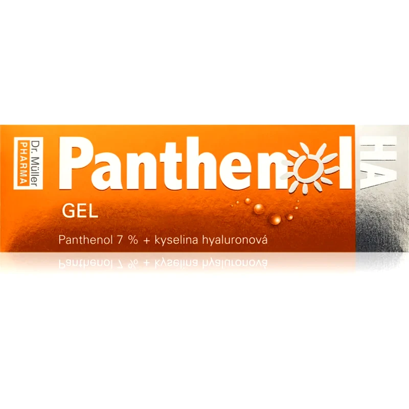Dr. Müller Dr. Müller Panthenol HA gel 7% καταπραϋντικό τζελ για μετά την ηλιοθεραπεία με υαλουρονικό οξύ 110 ml