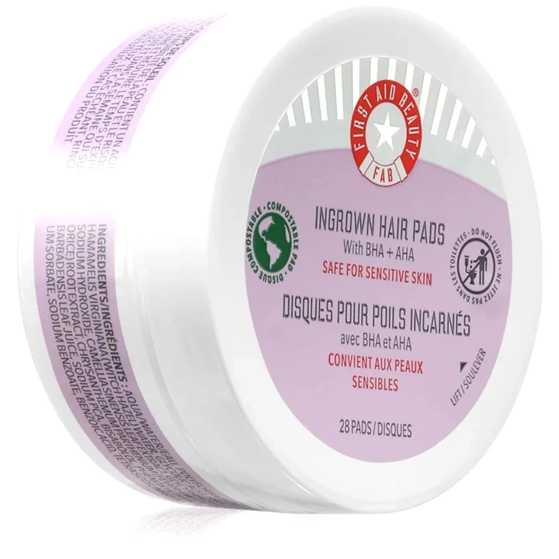 First Aid Beauty First Aid Beauty Ingrown Hair Pads απολεπιστικά επιθέματα για τρίχες που αναπτύσσονται προς τα μέσα 28 τμχ