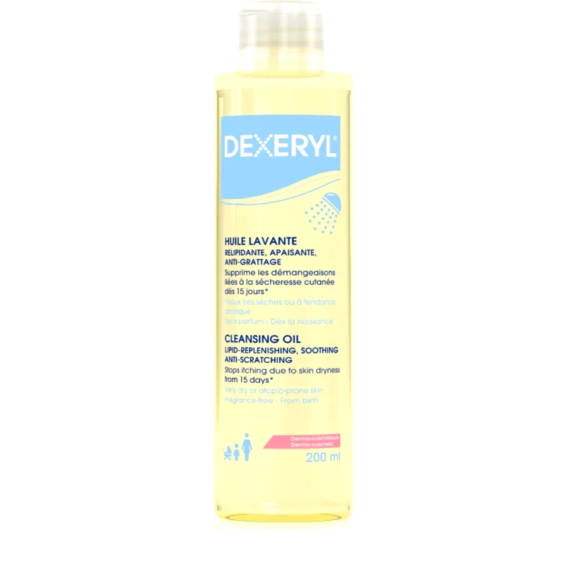 Dexeryl Dexeryl Cleansing oil απαλό καθαριστικό λάδι για πολύ ξηρό ευαίσθητο και ατοπικό δέρμα 200 ml