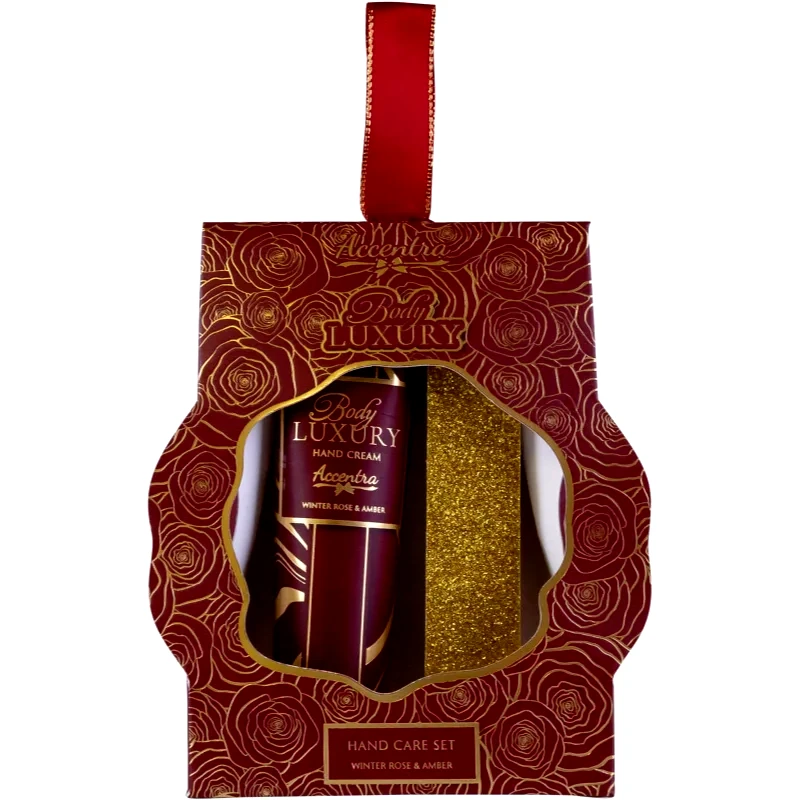 Accentra Accentra Body Luxury Winter Rose & Amber σετ δώρου στα χέρια και νύχια