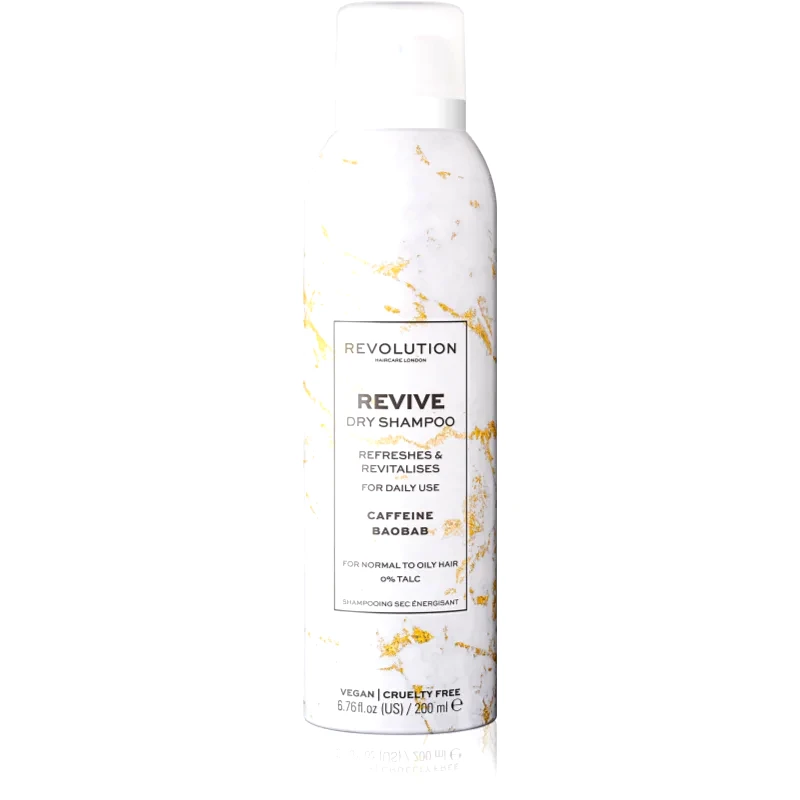 Revolution Haircare Revolution Haircare Dry Shampoo Revive αναζωογονητικό ξηρό σαμπουάν με καφείνη 200 ml