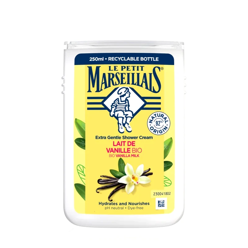 Le Petit Marseillais Le Petit Marseillais Vanilla Milk BIO κρεμώδες τζελ για ντους 250 ml