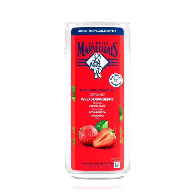 Le Petit Marseillais Le Petit Marseillais Wild Strawberry BIO απαλό τζελ για ντους 400 ml