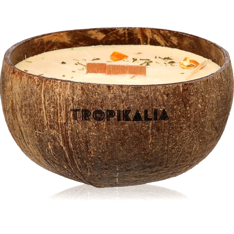 Tropicandle Tropicandle Sandalwood & Tangerine αρωματικό κερί με ξύλινο φιτίλι 350 ml